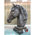 Metal garden decorative horse head statue